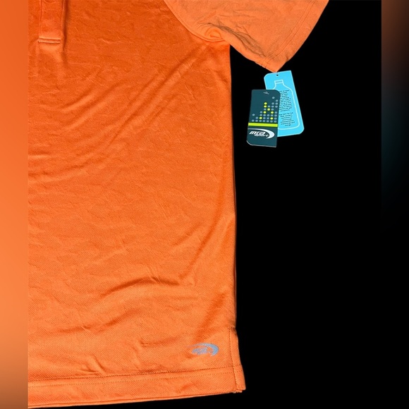 MTA Sport Shirts Mens Mta Sport Short Sleeve Casual Polo Orange Nwt